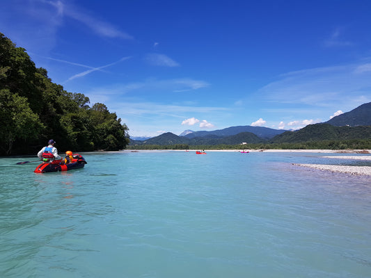 Packrafting Tagliamento River, Italy