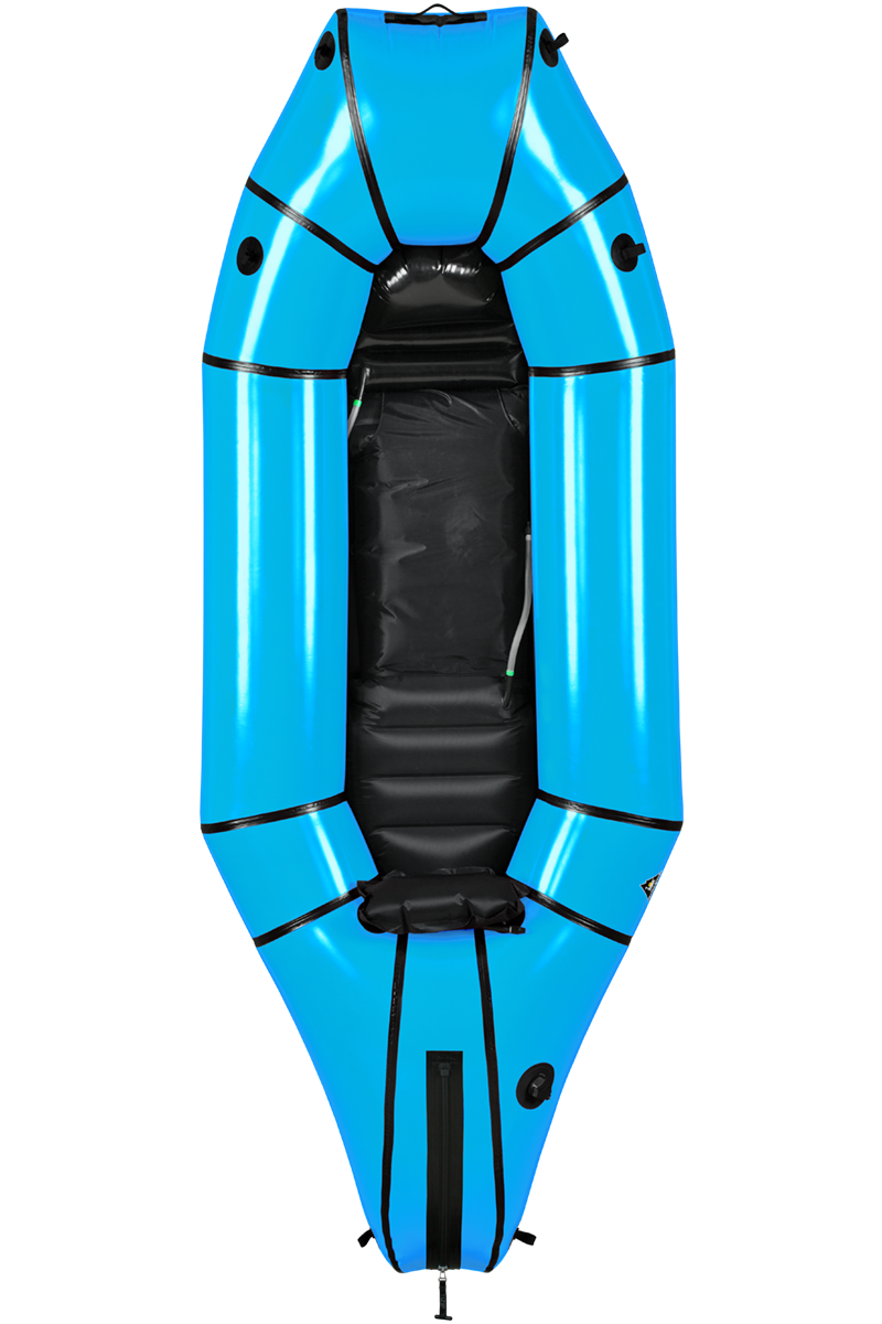 Packraft Europe - ALPACKA MULE XL PACKRAFT SELF BAILER ARCTIC BLUE WITH CARGO FLY