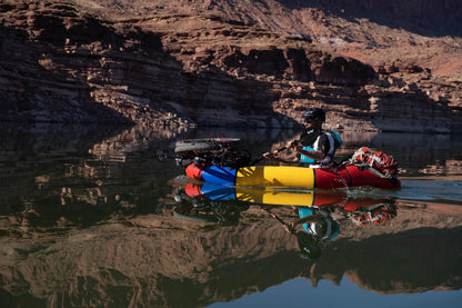 The bikeraft Guide, paddling with bike on packraft